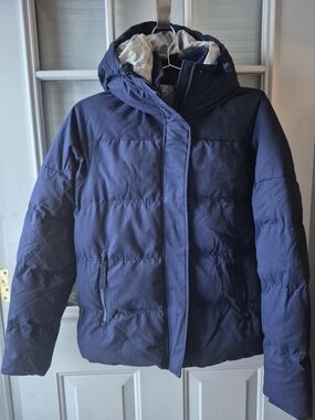 Bench Navy Winter Jacket with Camo Lining